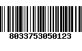 Código de Barras 8033753050123