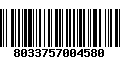 Código de Barras 8033757004580