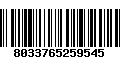 Código de Barras 8033765259545