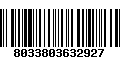 Código de Barras 8033803632927