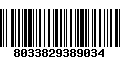 Código de Barras 8033829389034