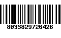 Código de Barras 8033829726426
