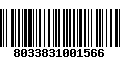 Código de Barras 8033831001566