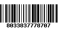 Código de Barras 8033837778707