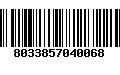 Código de Barras 8033857040068
