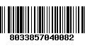 Código de Barras 8033857040082