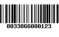 Código de Barras 8033866080123