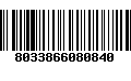 Código de Barras 8033866080840