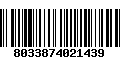 Código de Barras 8033874021439