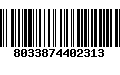 Código de Barras 8033874402313