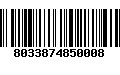 Código de Barras 8033874850008