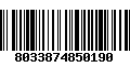 Código de Barras 8033874850190