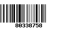 Código de Barras 80338758