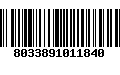 Código de Barras 8033891011840