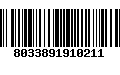 Código de Barras 8033891910211