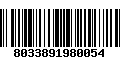 Código de Barras 8033891980054