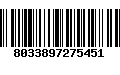 Código de Barras 8033897275451