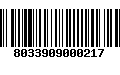 Código de Barras 8033909000217