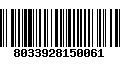 Código de Barras 8033928150061
