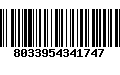 Código de Barras 8033954341747