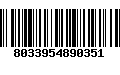 Código de Barras 8033954890351