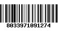 Código de Barras 8033971091274