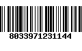 Código de Barras 8033971231144