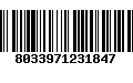 Código de Barras 8033971231847