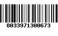 Código de Barras 8033971300673