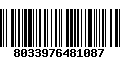 Código de Barras 8033976481087