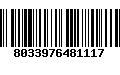 Código de Barras 8033976481117