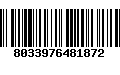 Código de Barras 8033976481872