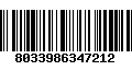 Código de Barras 8033986347212