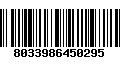 Código de Barras 8033986450295