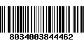 Código de Barras 8034003844462