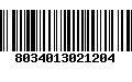 Código de Barras 8034013021204