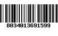 Código de Barras 8034013691599