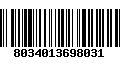 Código de Barras 8034013698031