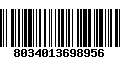 Código de Barras 8034013698956