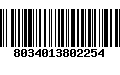 Código de Barras 8034013802254