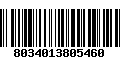 Código de Barras 8034013805460