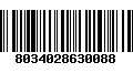 Código de Barras 8034028630088