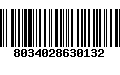 Código de Barras 8034028630132