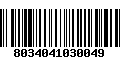 Código de Barras 8034041030049