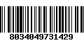 Código de Barras 8034049731429