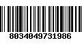 Código de Barras 8034049731986