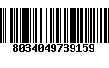 Código de Barras 8034049739159