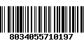 Código de Barras 8034055710197