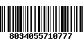 Código de Barras 8034055710777