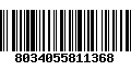 Código de Barras 8034055811368